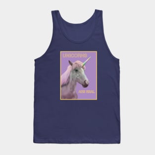 Unicorns are Real - Girly Gift Tank Top